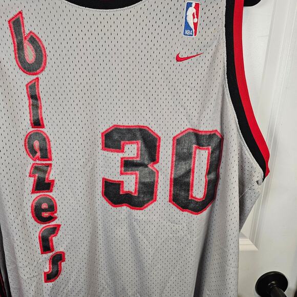 Vintage Nike Rasheed Wallace Portland Trail Blazers Jersey 2XL +2 NBA Basketball - Picture 4 of 6
